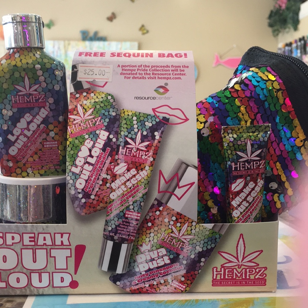 HEMPZ limited edition PRIDE sequence bag bundle